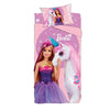 Completo letto singolo Barbie in cotone