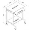 Techly 305694 Scrivania Mobile Compact Faggio