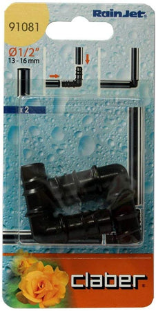 CLABER RAINJET 91081- 2 RACCORDI AD ANGOLO 1/2"