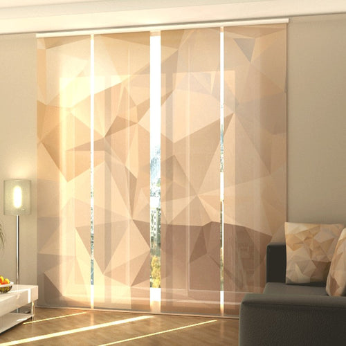 Tende a pannello Astrazione marrone