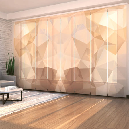 Tende a pannello Astrazione marrone