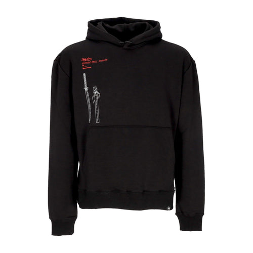 DOLLY NOIRE Felpa Leggera Cappuccio Uomo Myamoto Musashi Hoodie Black da uomo