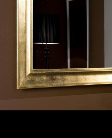 MOBILI 2G - Specchiera in foglia oro rettangolare 70 x 90 x 5