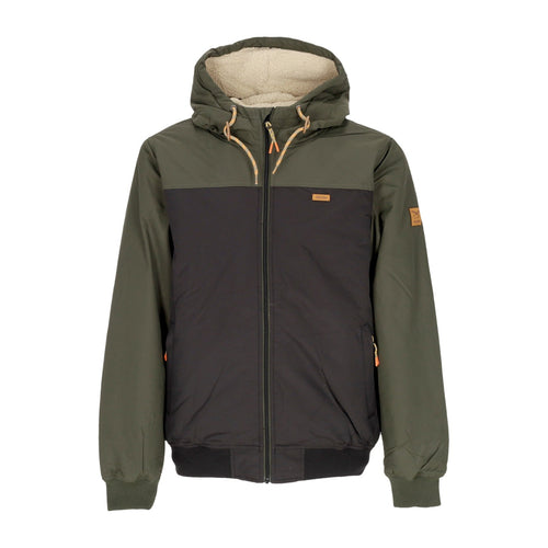 IRIEDAILY Giubbotto Uomo Insulaner Soft Jacket Black Olive da uomo