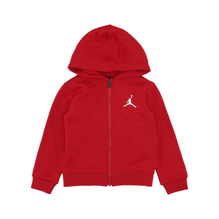 JORDAN Set Felpa+pantalone+tshirt Bambino Essentials Full Zip Box Set Gym Red da bambino