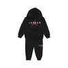 JORDAN Completo Tuta Bambino Sustainable Po Hoodie Set Black da bambino