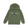 JORDAN Completo Tuta Bambino Sustainable Po Hoodie Sky J/lt Olive da bambino