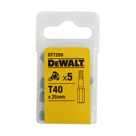 DeWalt inserto torx T 40 set da 5pz