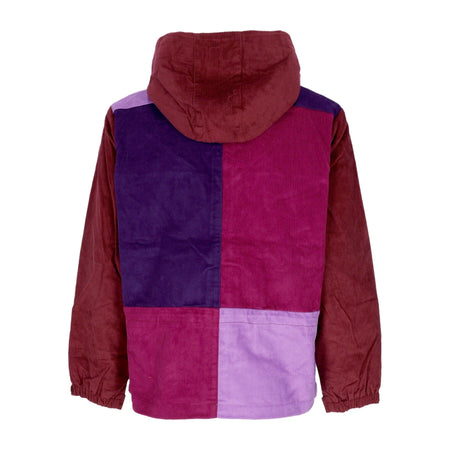 HUF Giubbotto Uomo Contrast Cord Mountain Jacket Berry da uomo