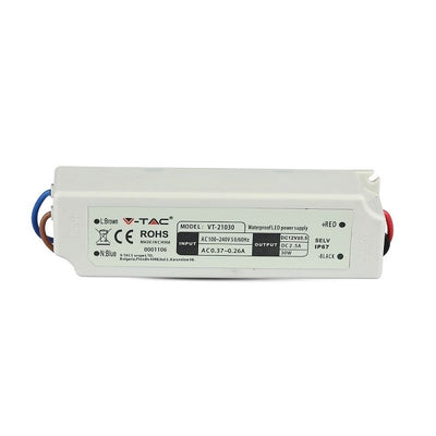 V-Tac VT-21030 Alimentatore LED 30W 12V Impermeabile IP67 - SKU 3271 Vtac