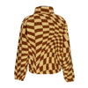 OBEY Giubbotto Pile Infilabile Donna Wavy Pop Over Jacket Sepia Multi da donna