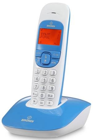 Telefono Cordless Brondi Nice Bianco/Blu