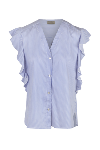 ALESSIA SANTI Alessia Santi - Camicia - 450171 - Bianco/Blu da donna