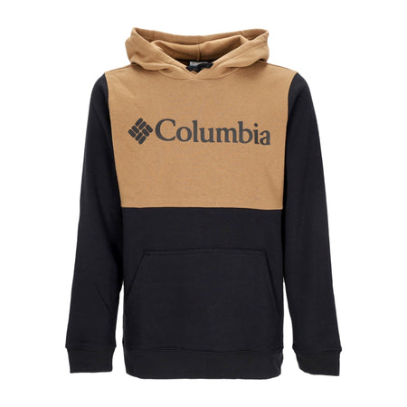 COLUMBIA Felpa Cappuccio Uomo Columbia Trek Colorblock Hoodie Black/delta da uomo