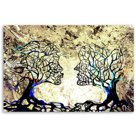 Quadro su tela, Kiss Tree Love Abstraction