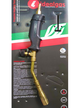 Idealgas saldatore cannello a gas a norma senza leva da riscaldo e saldatura