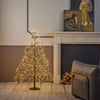 Albero di Natale Faggio con LED luminosi a luce calda decorazione natalizia