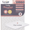 TINEO Materasso climatizzato 60x120 cm + piano inclinato 15  (set)