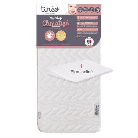 TINEO Materasso climatizzato 60x120 cm + piano inclinato 15  (set)