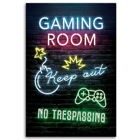 Quadro su tela, Iscrizione della stanza dei giocatori di gioco