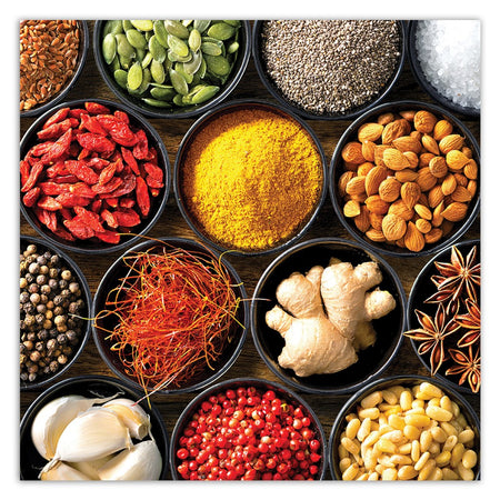 Quadro su tela, Spezie per il cibo in cucina