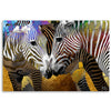 Quadro su tela, Animali zebra astratti