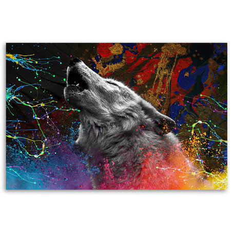 Quadro su tela, Wolf Animal Nature