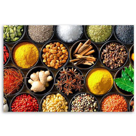 Quadro su tela, Erbe spezie per la cucina
