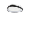 Plafoniera Contemporanea Gemini Metallo Nero Led Integrato 23W 3000K Ip20