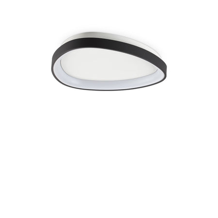 Plafoniera Contemporanea Gemini Metallo Nero Led Integrato 23W 3000K Ip20