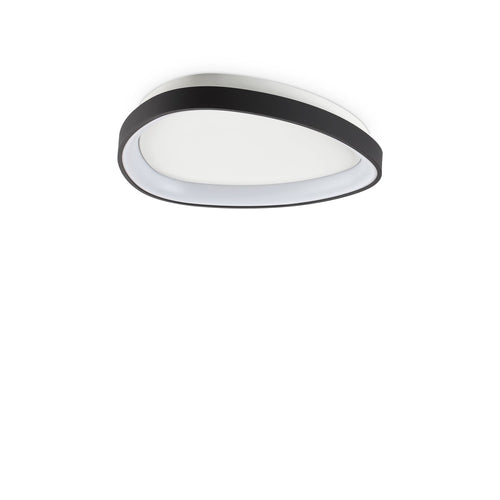 Plafoniera Contemporanea Gemini Metallo Nero Led Integrato 23W 3000K Ip20