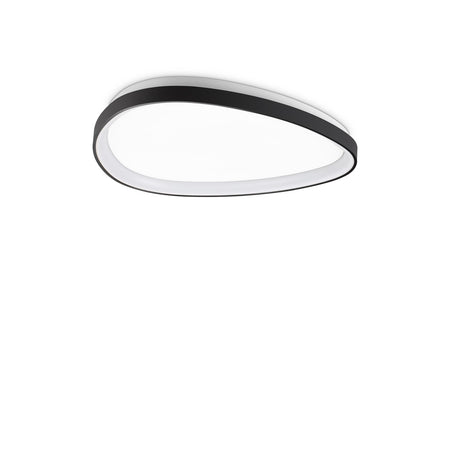 Plafoniera Contemporanea Gemini Metallo Nero Led Integrato 29W 3000K Ip20
