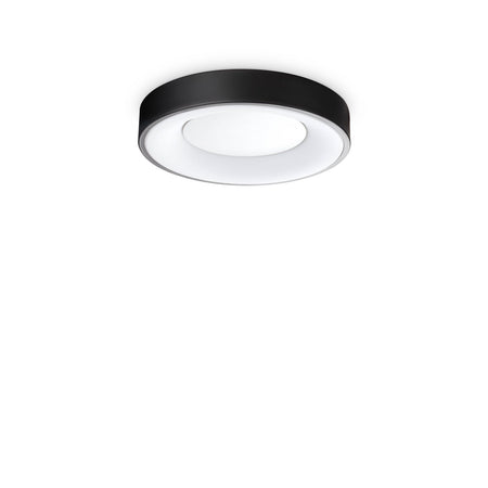 Plafoniera Contemporanea Planet Metallo Nero Led Integrato 17W 3000K Ip20