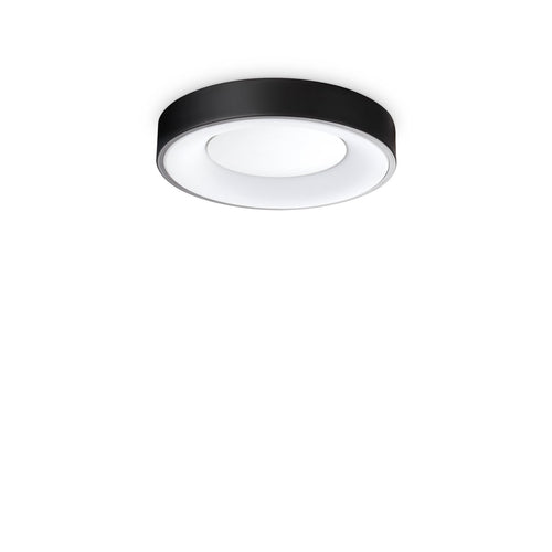Plafoniera Contemporanea Planet Metallo Nero Led Integrato 17W 3000K Ip20