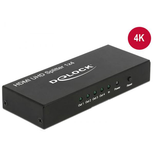 Delock Splitter HDMI UHD 1 x ingresso HDMI > 4 uscite HDMI 4K