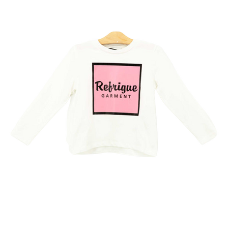 Refrigue T-shirt manica lunga Bambina Bianco/Rosa