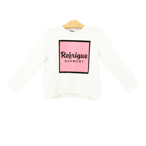 Refrigue T-shirt manica lunga Bambina Bianco/Rosa