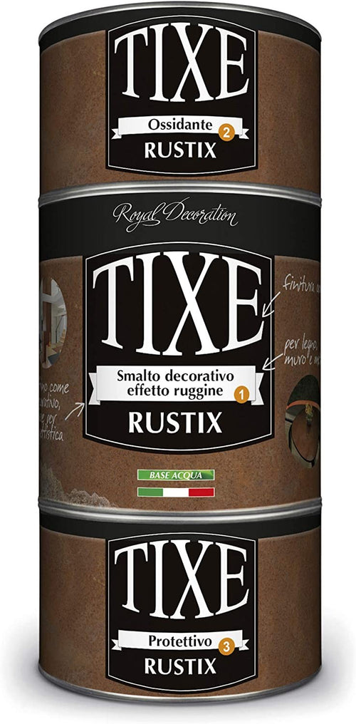 Tixe Rustix 1lt di smalto decorativo effetto ferro ossidato