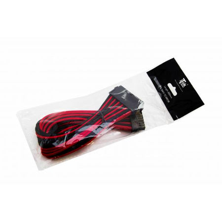 Cavo\Prolunga Sleevato ATX 24Pin Femmina a 24Pin Maschio- 300mm- Nero Rosso