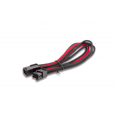 Cavo\Prolunga Sleevato PCIe 6Pin Femmina a 6Pin Maschio- 250mm- Nero Rosso