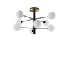 Plafoniera Contemporanea Cosmopolitan Metallo Nero 8 Luci G9 15W 3000K Ip20