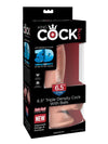 Dildo Triple Density con Ventosa Carne