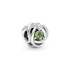 Pandora - Charm Cerchio Eterno Verde Agosto