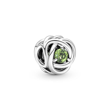 Pandora - Charm Cerchio Eterno Verde Agosto