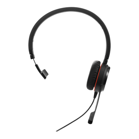 Evolve 30 II MS Mono, Monofonico, 3.5mm / USB, Padiglione auricolare, Nero, Cablato, Sovraurale
