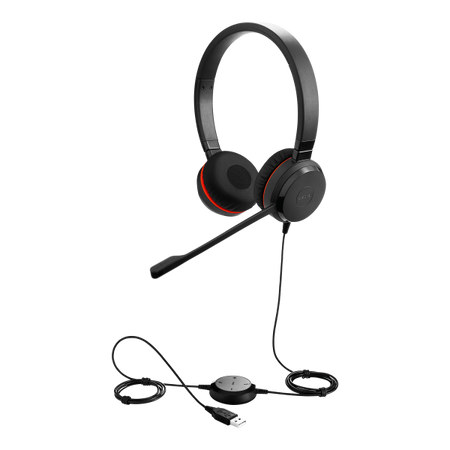 Evolve 30 II MS Stereo, Stereofonico, 3.5mm / USB, Padiglione auricolare, Nero, Cablato, Sovraurale