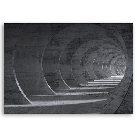 Quadro su tela, Tunnel 3D grigio