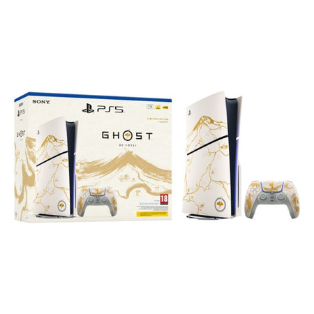 PS5 Console 1TB Ghost Of Yotei Gold Limited Edition White Slim ITA