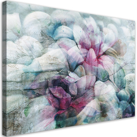 Quadro su tela, Foglie colorate di acquerello