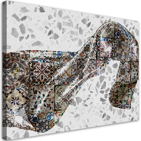 Quadro su tela, Materiale satinato